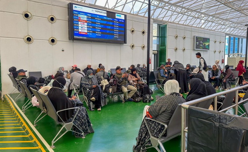 Jemaah umrah asal Indonesia siap pulang ke Tanah Air. (ist)