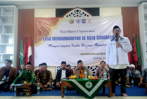 Suasana halalbihalal Lembaga Kesejahteraan Sosial Anak (LKSA) Muhammadiyah se-Surabaya. (ist)
