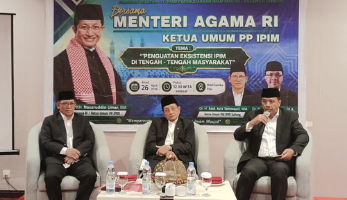 Menag saat bersilaturahim dengan Pimpinan Wilayah IPIM Sulawesi Tengah di Palu. (ist)