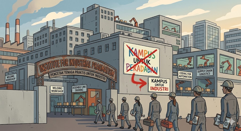 Ketika Kampus Jadi Lini Produksi: Kritik Nalar Pendidikan Tinggi Indonesia