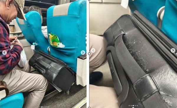 Ketua Umum PP Muhammadiyah, Haedar Nashir, dalam perjalanan dengan kereta api ditemani koper kulit hitam yang telah lusuh. (ist)