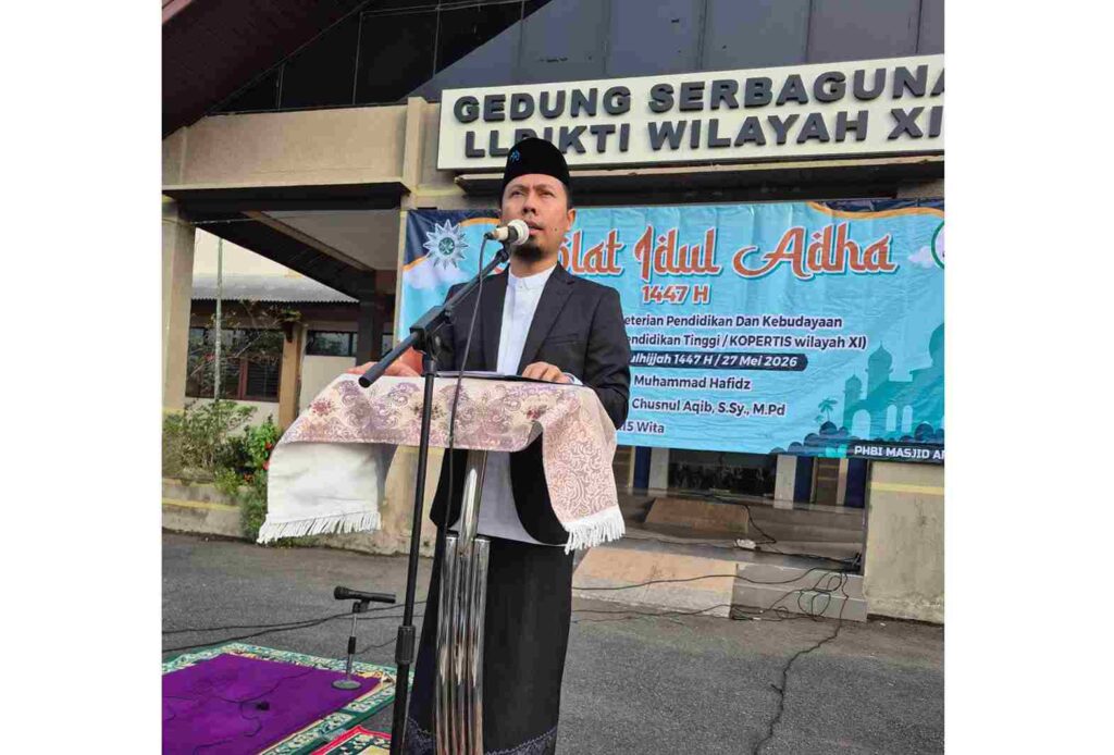 Khotbah Iduladha di LLDIKTI Wilayah XI Ajak Jemaah Menjadikan Kurban sebagai Gaya Hidup