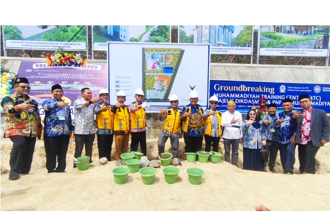 Majelis Dikdasmen dan PNF PP Muhammadiyah memulai pembangunan MTC. (ist)