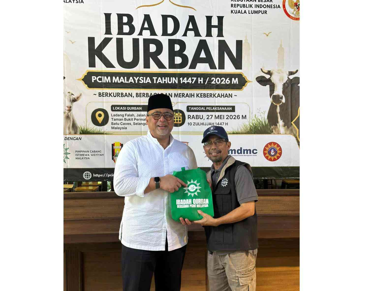 PCIM Malaysia Kurban 11 Sapi dan 10 Kambing, Tuai Apresiasi dari Dubes RI di Kuala Lumpur