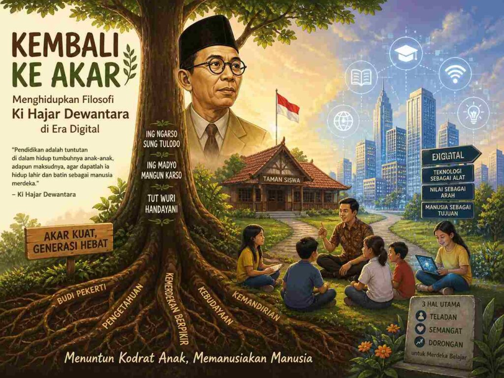 Kembali ke Akar: Menghidupkan Filosofi Ki Hajar Dewantara di Era Digital
