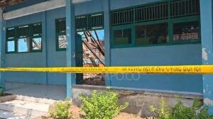 MTs Muhammadiyah 4 Sambungmacan, Kabupaten Sragen, yang atapnya runtuh. (ist)