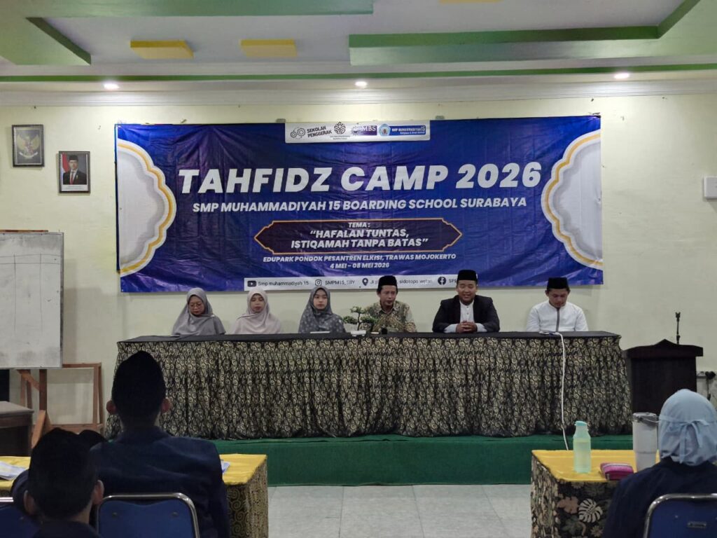 Tahfidz Camp SMP Muhammadiyah 15 Surabaya Resmi Dibuka, Targetkan Lulus 100 Persen Munaqasah