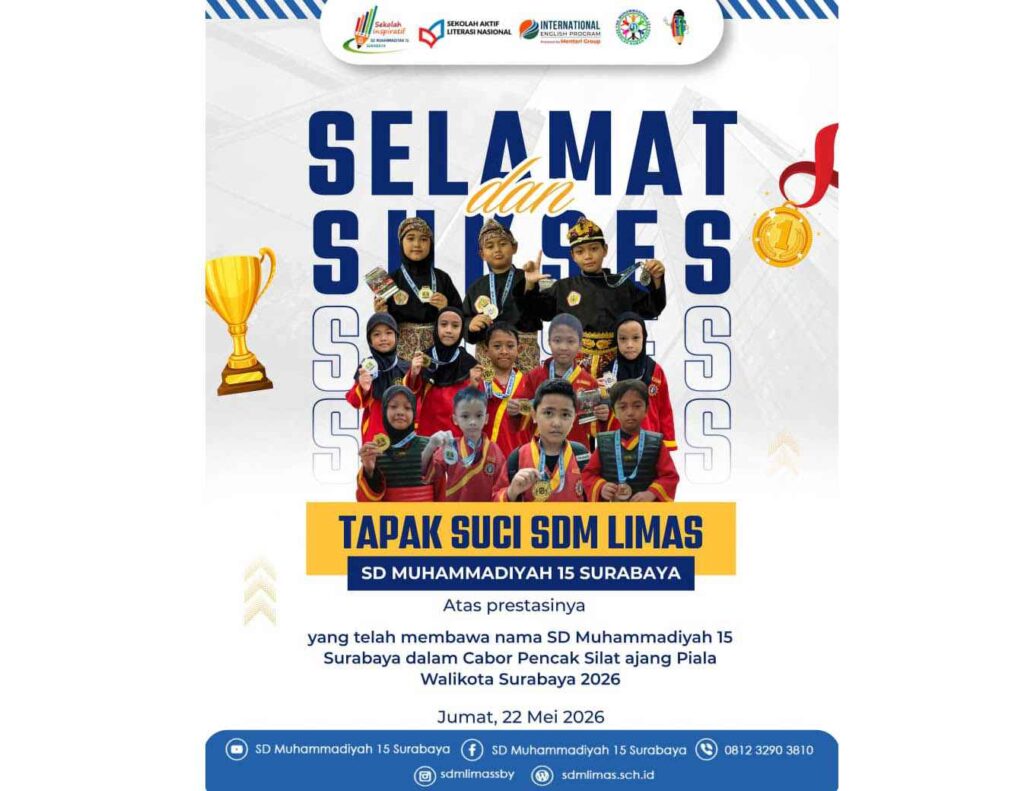  Kejuaraan Piala Wali Kota Surabaya, 12 Pendekar Tapak Suci Putra Muhammadiyah SDM Limas Bawa Pulang Medali