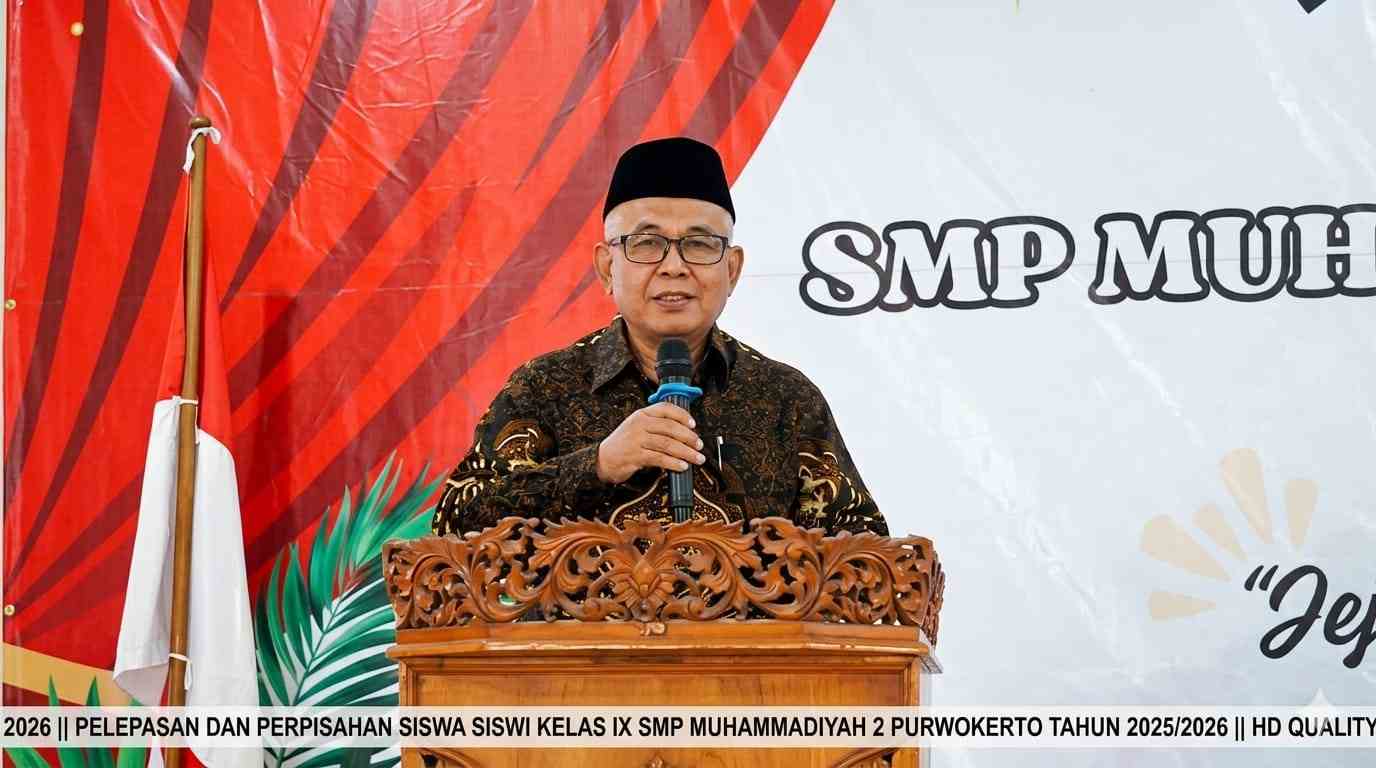 Pelepasan Siswa Kelas IX, SMP Muhammadiyah 2 Purwokerto Kuatkan Karakter Lulusan Melalui Jargon BERAKSI