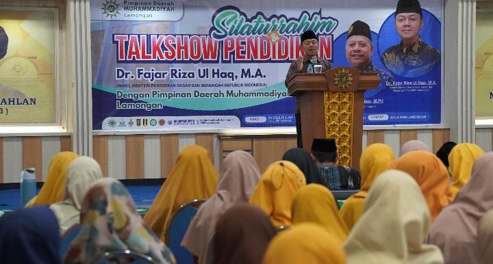 Di Lamongan, Wamendikdasmen Paparkan Tiga Prioritas Transformasi Pendidikan Nasional