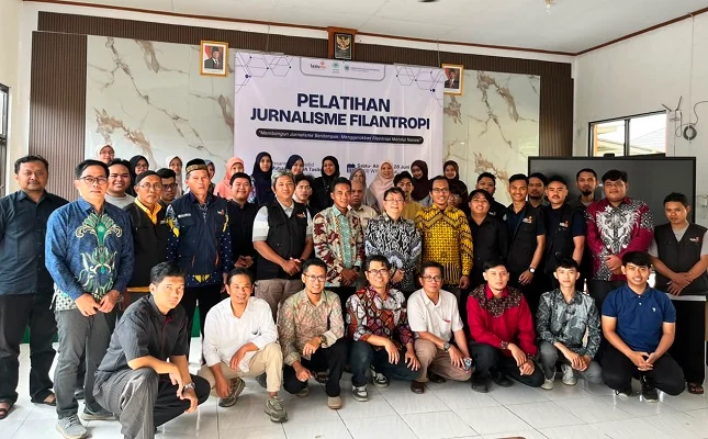 Peserta peluncuran buku “Jurnalisme Filantropi: Media dan Visi Kesejahteraan”, di Universitas Muhammadiyah (UM) Bandung. (ist)