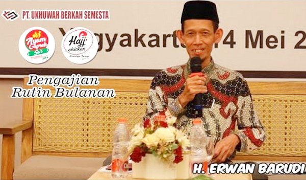 Imam Barudi saat mengisi kajian keislaman. (ist)