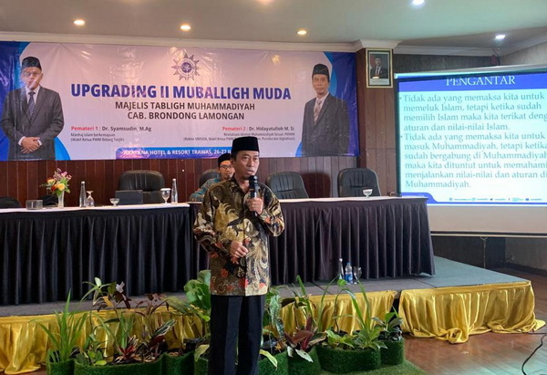 Dr. Hidayatulloh, M.Si. menggugah kesadaran para mubaligh muda Muhammadiyah. (ist)