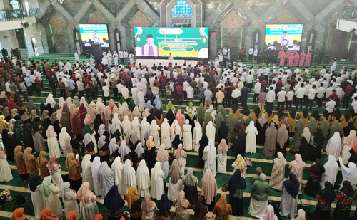 Para Peserta Ittihad Persaudaraan Imam Masjid (IPIM) yang berlangsung di Masjid Al-Markaz Al-Islami, Makassar. (ist)