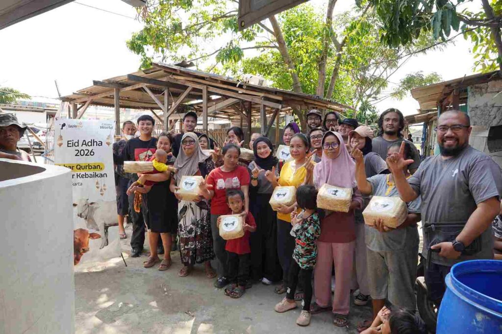 Sinergi TP Indonesia dan Lazismu, Warga Kampung Nelayan Marunda Akhirnya Nikmati Daging Kurban