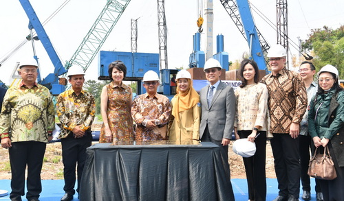 Mendikdasmen Abdul Mu'ti, meresmikan groundbreaking Sekolah Pelita Harapan. (ist)