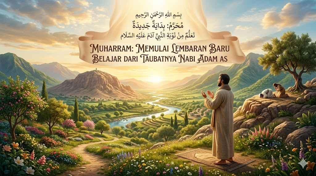 Muharram Memulai Lembaran Baru, Belajar dari Taubatnya Nabi Adam AS