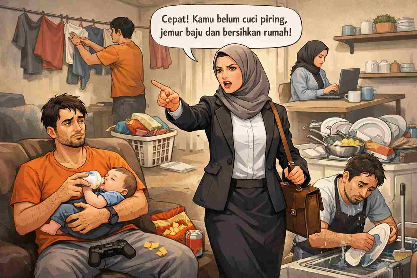 Qowwam Tugas Suami Bila Diambil Alih Istri