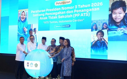 Peluncuran Peraturan Presiden (Perpres) Nomor 3 Tahun 2026 tentang Pencegahan dan Penanganan Anak Tidak Sekolah (PP ATS). (ist)