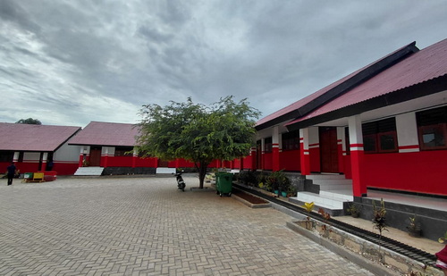 Salah satu sekolah yang telah direvitalisasi, menjadi lebih aman dan nyaman. (ist)