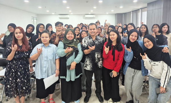 Para peserta kuliah umum di di Universitas Nasional (UNAS), Jakarta. (ist)