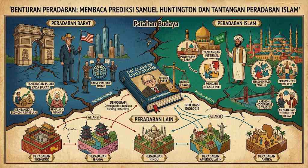 Benturan Peradaban: Membaca Prediksi Samuel Huntington dan Tantangan Peradaban Islam