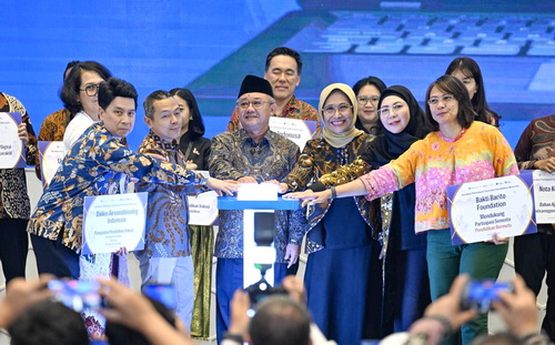 Menteri Abdul Mu'ti dalam Peluncuran Gerakan Partisipasi Semesta Pendidikan Bermutu. (ist)