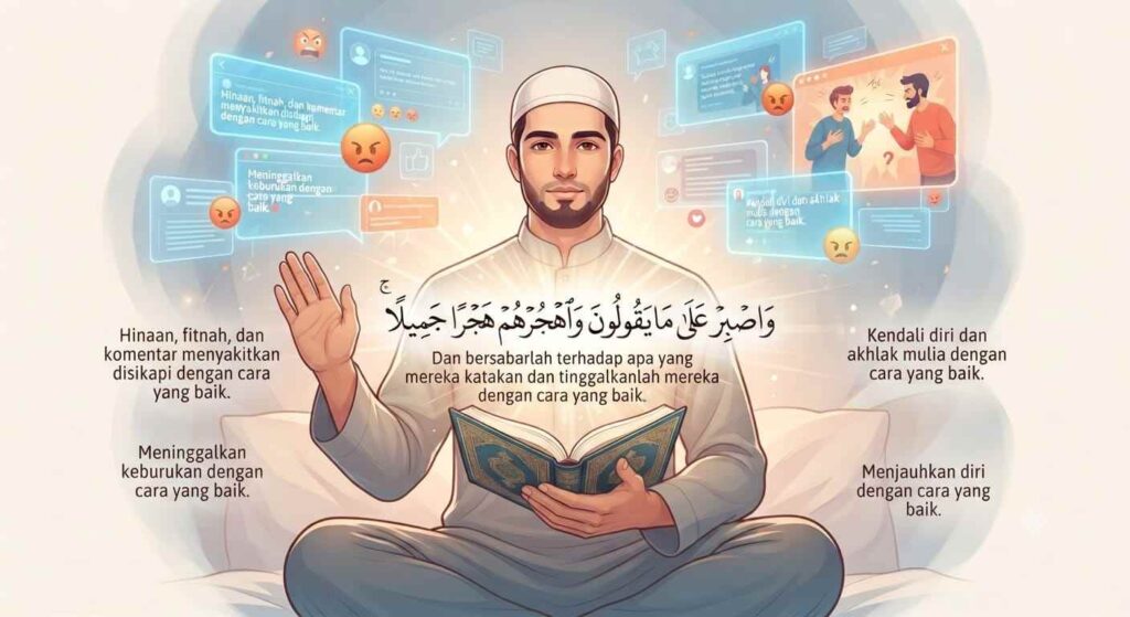 Menghadapi Keburukan Orang lain dengan Surah Al-Muzammil Ayat 10