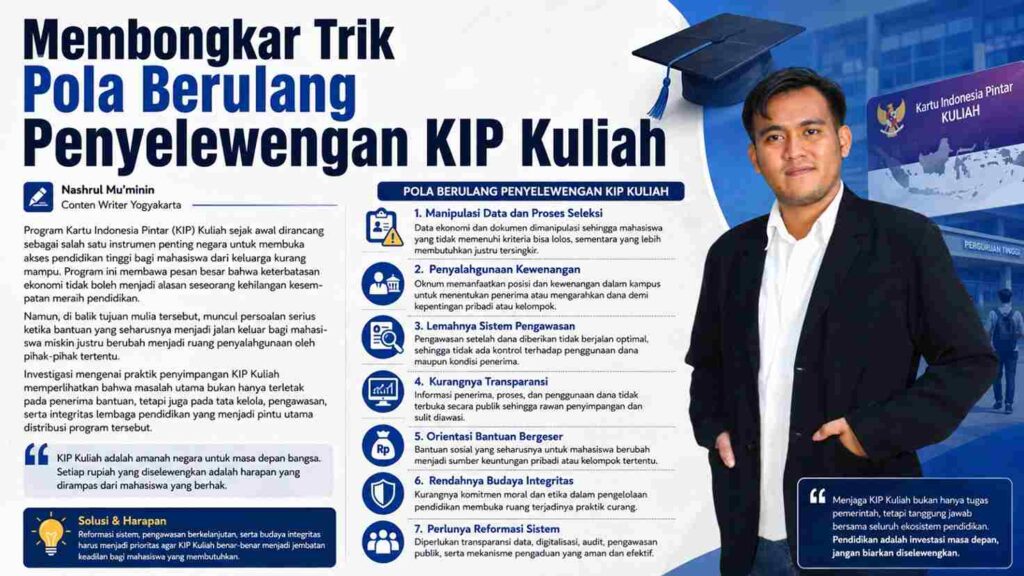 Membongkar Trik Pola Berulang Penyelewengan KIP Kuliah