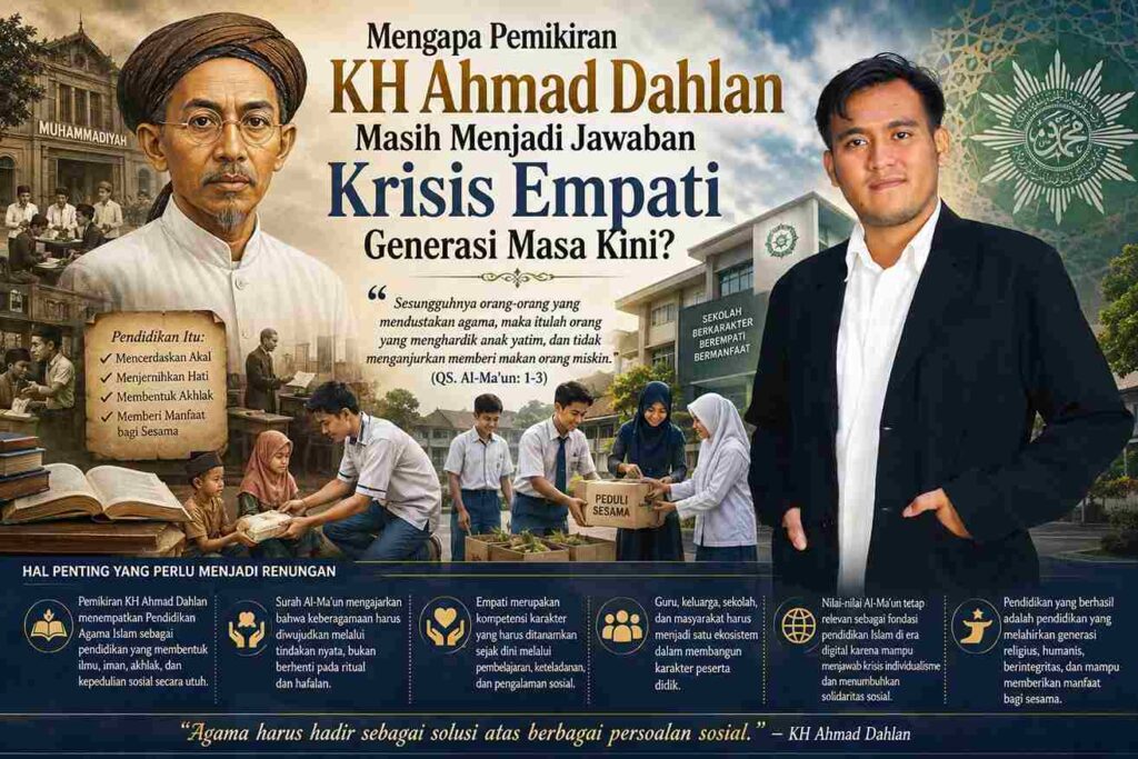 Mengapa Pemikiran KH Ahmad Dahlan Masih Menjadi Jawaban Krisis Empati Generasi Masa Kini?
