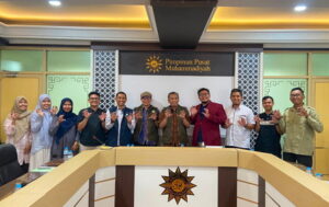 DPD Ikatan Mahasiswa Muhammadiyah (IMM) DIY bersama Lembaga Dakwah Komunitas (LDK) PWM DIY saat audiensi dengan PP Muhammadiyah. (ist)