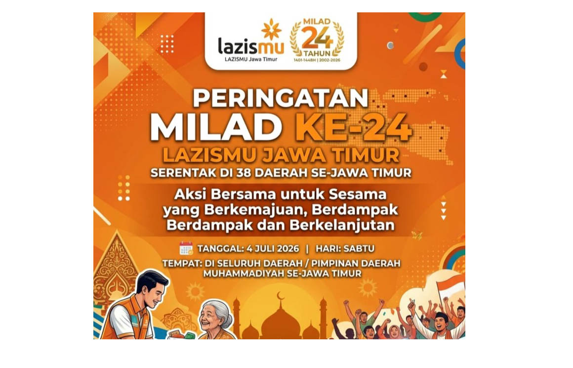 Semarak Milad ke-24, Lazismu se-Jawa Timur Siapkan Gebyar Kegiatan di 33 Titik