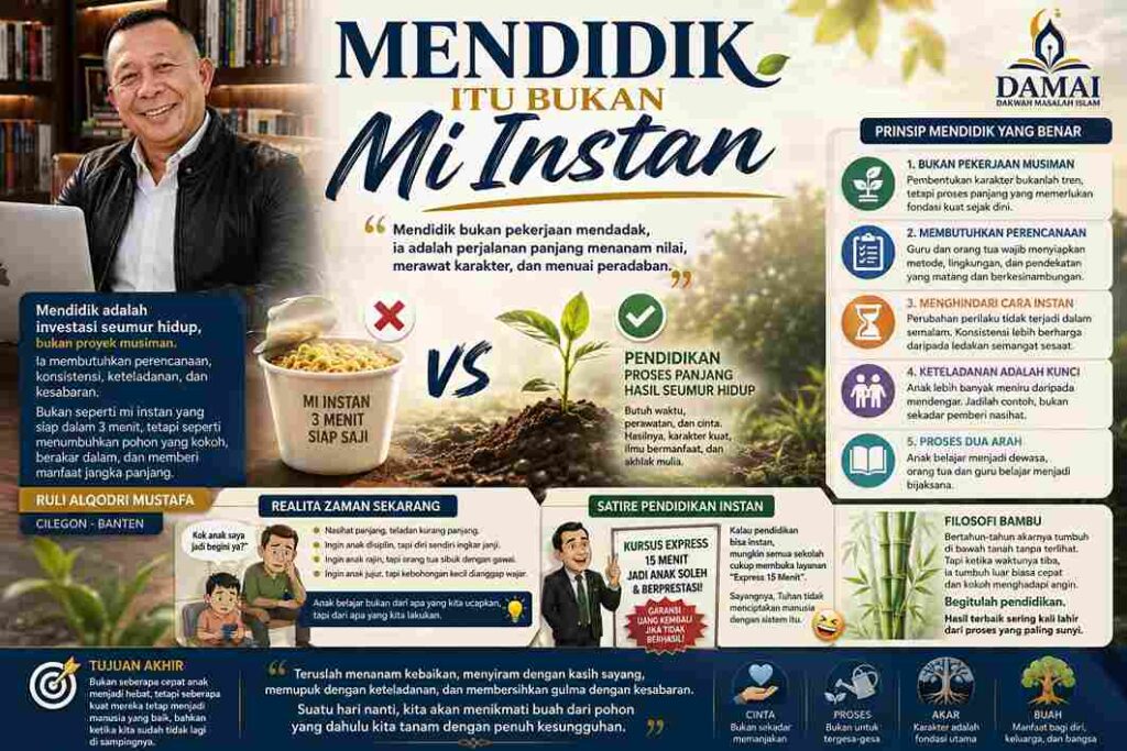 Mendidik Itu Bukan Mie Instan
