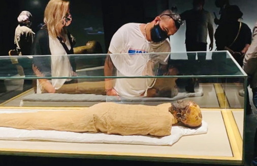 Mumi yang diyakini sebagai Firaun, tersimpan di museum Mesir. (ist)