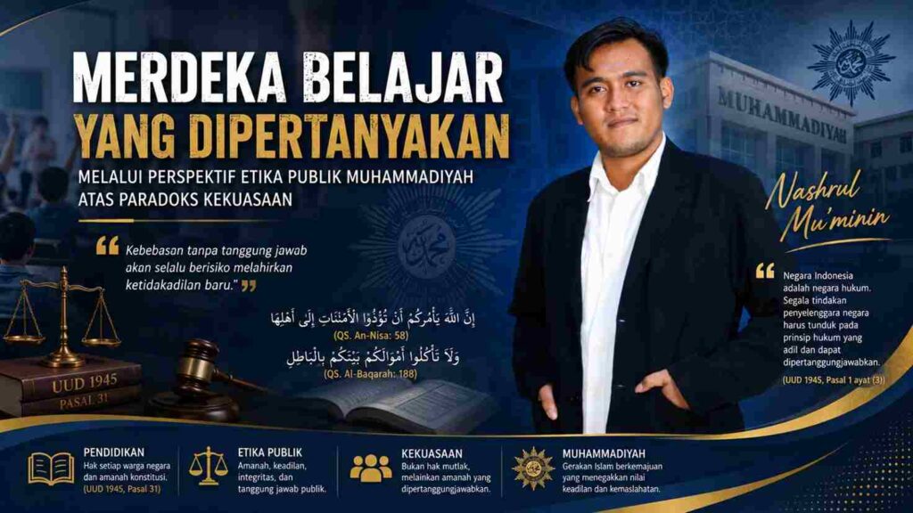 Merdeka Belajar yang Dipertanyakan Melalui Perspektif Etika Publik Muhammadiyah atas Paradoks Kekuasaan
