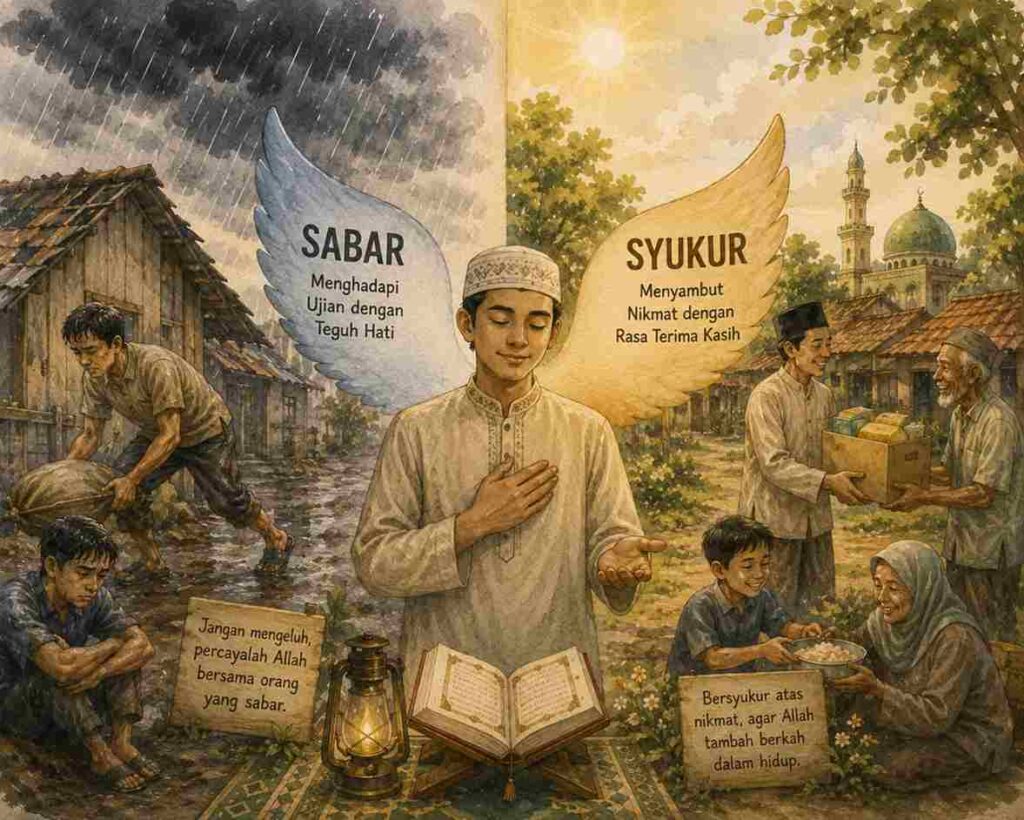 Sabar dan Syukur: Dua Sayap yang Mengantarkan Kehidupan Menuju Keberkahan