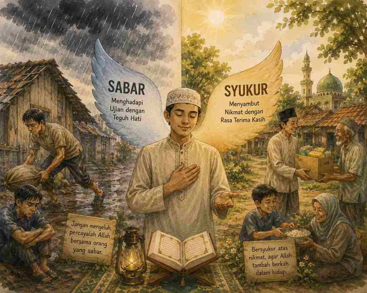 Sabar dan Syukur: Dua Sayap yang Mengantarkan Kehidupan Menuju Keberkahan