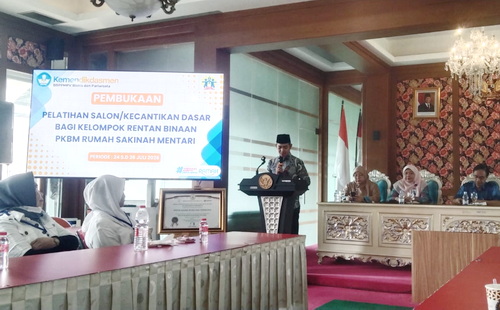 Sambutan Ketua PKBM Mentari Rumah Sakinah Muhammadiyah, Febry Amirullah Benny, S.Pd, M. Pd. (ist)