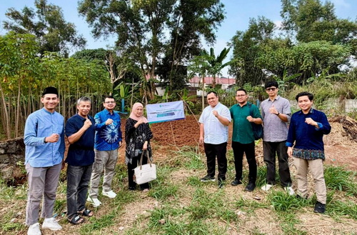 Tanah wakaf yang akan dibangun Sekretariat Mualaf Learning Center. (ist)