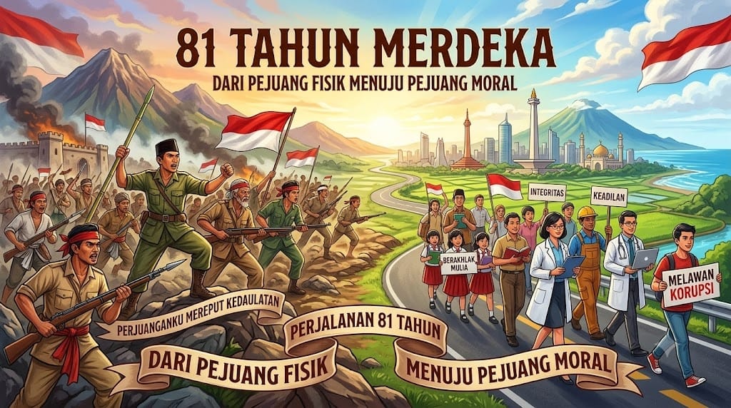 81 Tahun Merdeka: Dari Pejuang Fisik Menuju Pejuang Moral