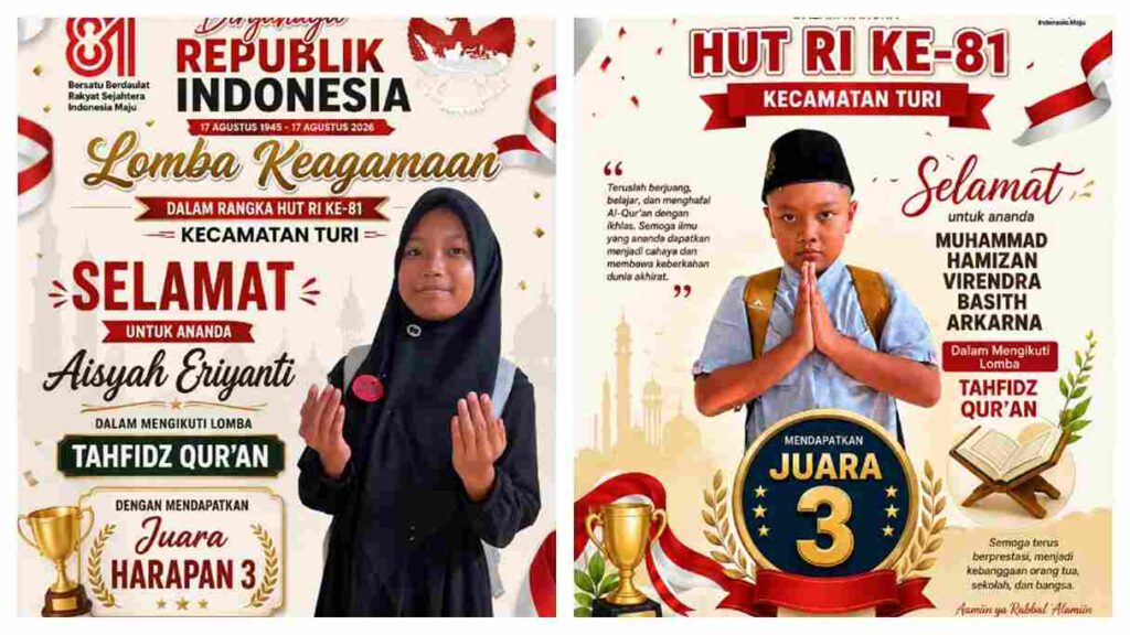 Semarak HUTke-81 RI, Dua Pelajar SD Musari Torehkan Prestasi di Lomba Tahfidz Al-Qur’an