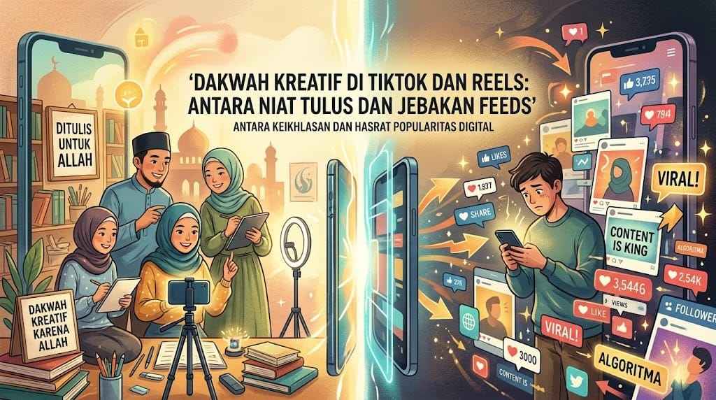 Dakwah Kreatif di TikTok dan Reels: Antara Niat Tulus dan Jebakan Feeds