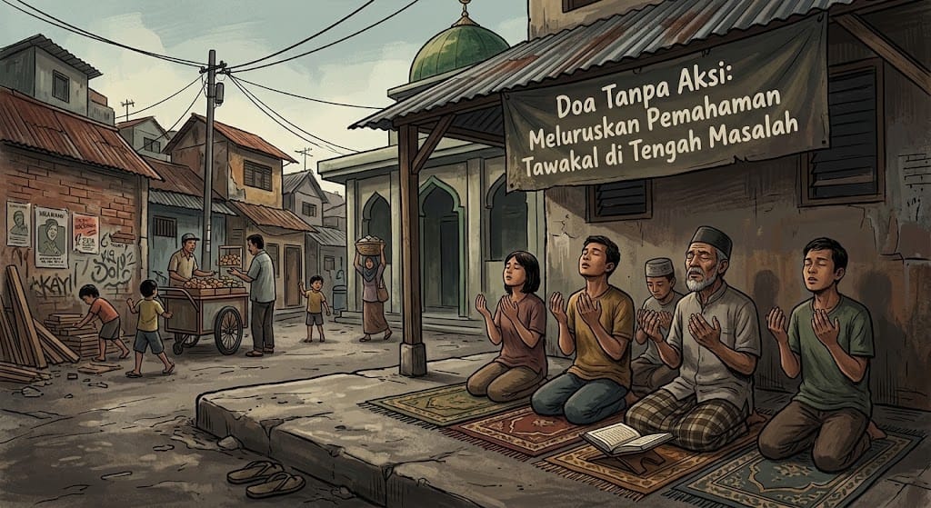 Doa Tanpa Aksi: Meluruskan Pemahaman Tawakal di Tengah Masalah Sosial Realistis