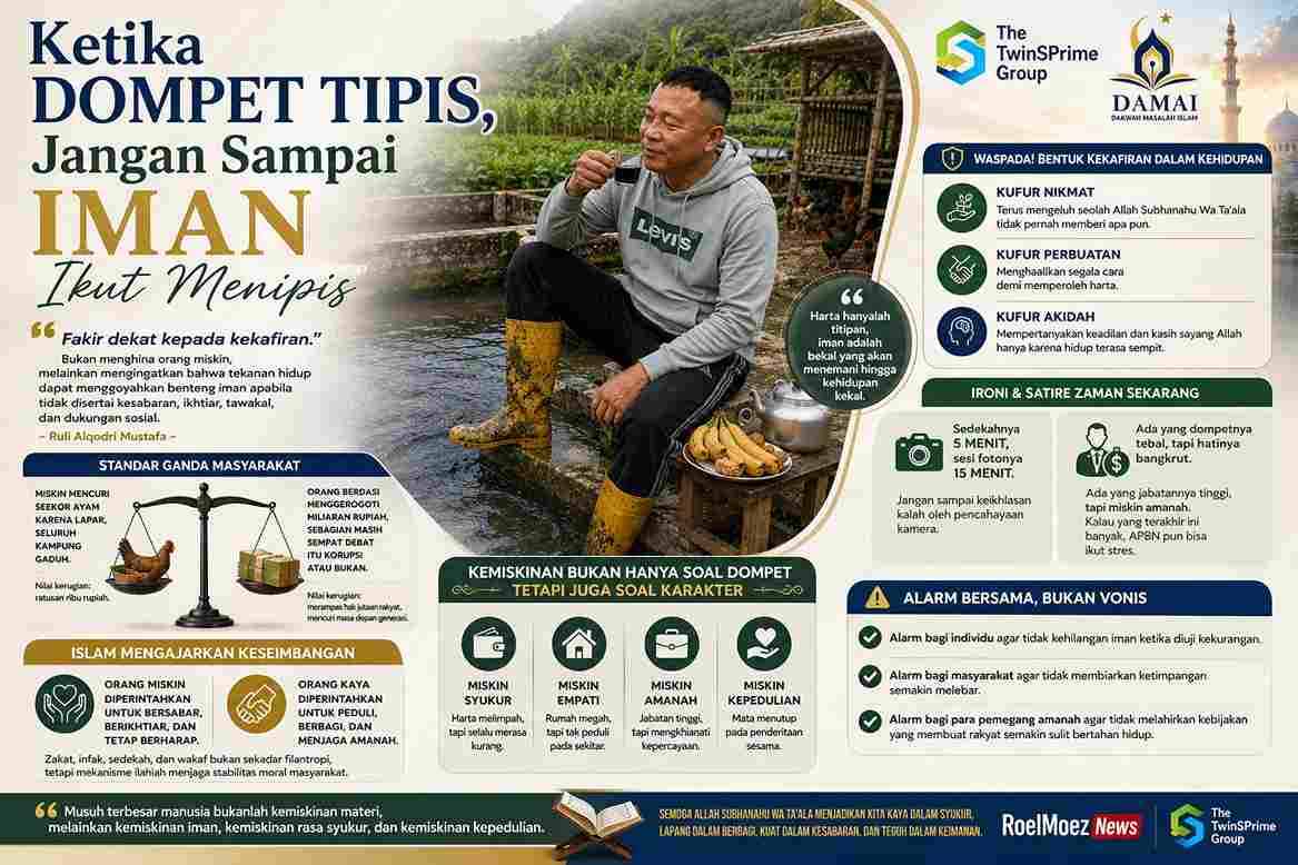 Ketika Dompet Tipis, Jangan Sampai Iman Ikut Menipis