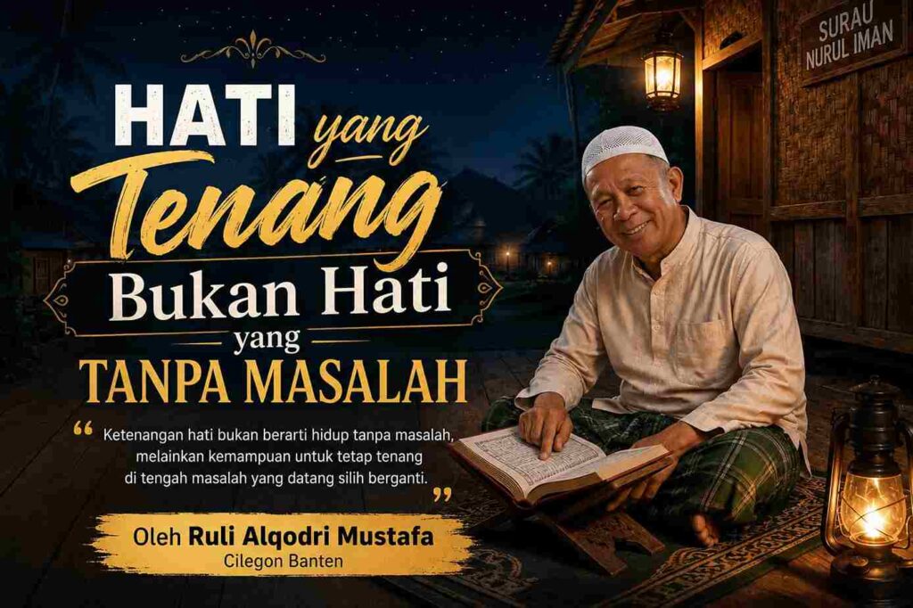 Hati yang Tenang Bukan Hati yang Tanpa Masalah
