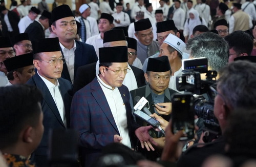 Menag Nasaruddin Umar dalam rangkaian Road to International Grand Imams Conference (IGIC) 2026 di Bandung. (ist)