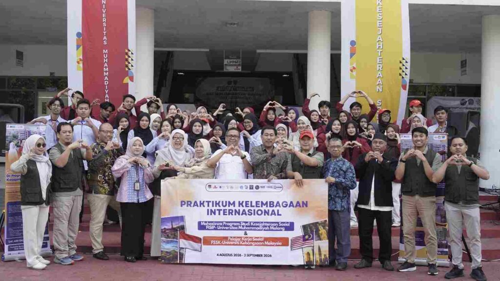 UMM Lepas Praktikum Kelembagaan Internasional, Perkuat Kompetensi Global Mahasiswa Kesejahteraan Sosial