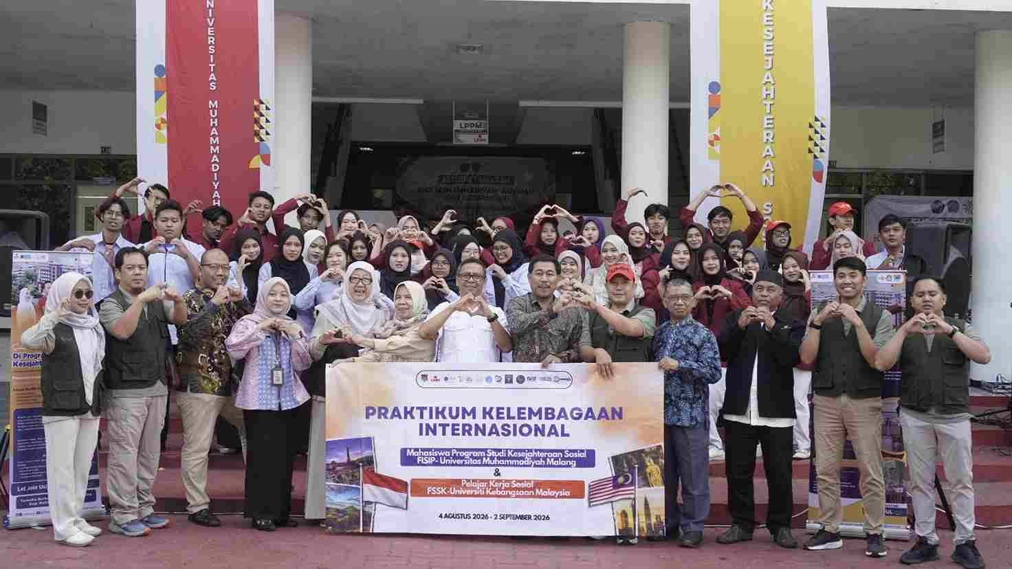 UMM Lepas Praktikum Kelembagaan Internasional, Perkuat Kompetensi Global Mahasiswa Kesejahteraan Sosial