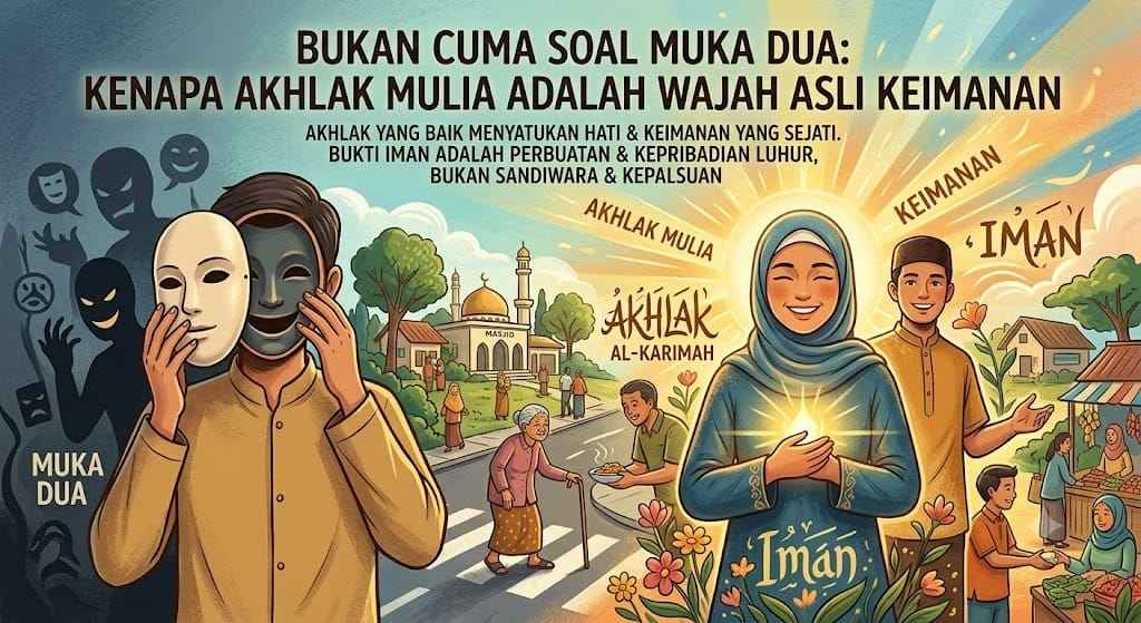 Bukan Cuma Soal Muka Dua: Kenapa Akhlak Mulia Adalah Wajah Asli Keimanan