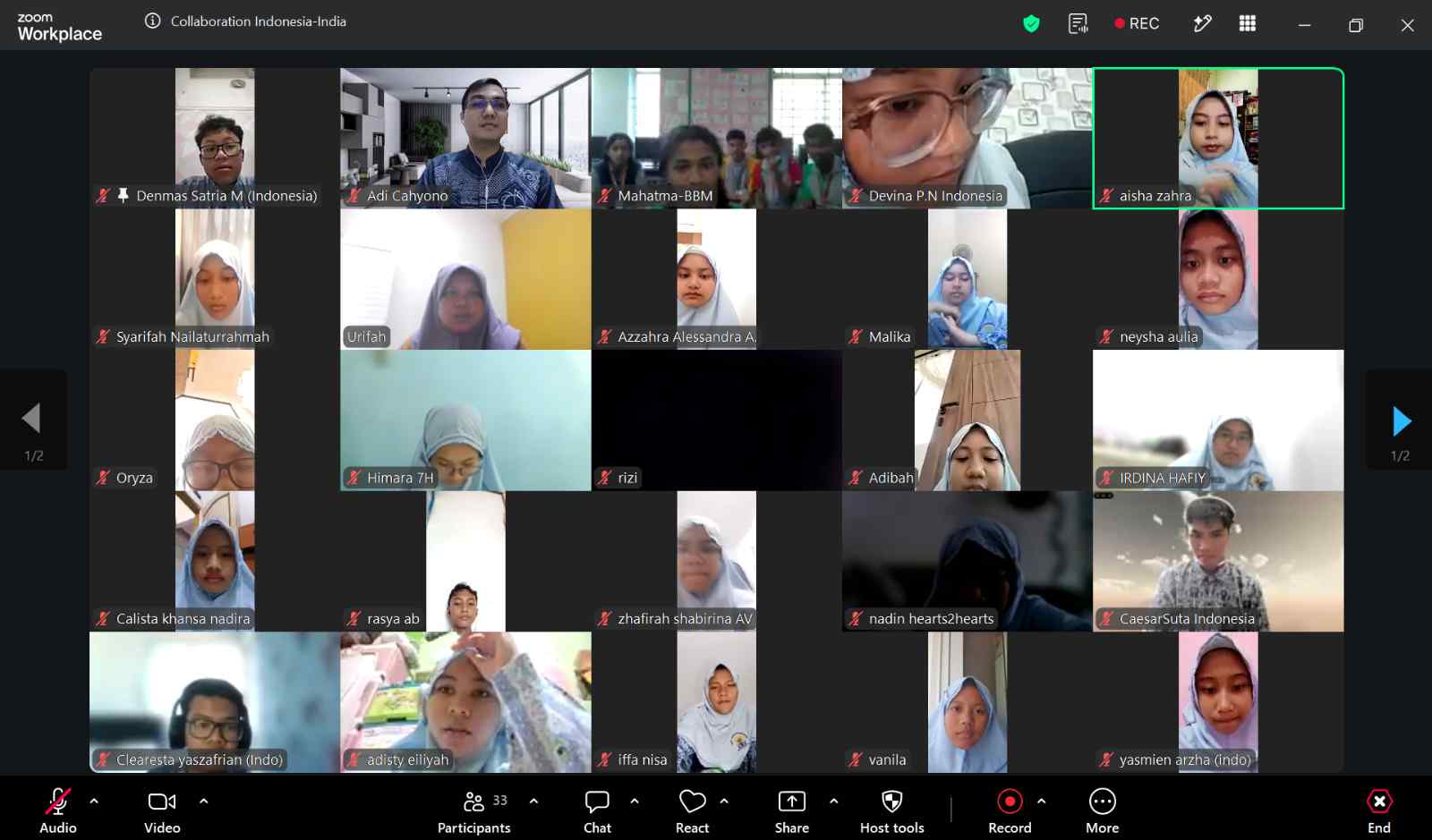 Siswa Spemlibels dan Sekolah India Bedah Teknologi Satelit di Ajang Global Collaboration